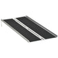 HOMCOM 2ft Wheelchair Ramp Scooter Mobility Non-Skid Layering Portable Foldable Aluminium