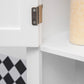 kleankin Over the Toilet Storage, Bathroom Cabinets Over Toilet, Cabinet Above Toilet with Doors and Shelves
