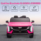 Qaba 2-Seater Ride on Truck, 12V Cadillac Escalade Licensed Kids Electric Car with Remote , Spring Suspension, White