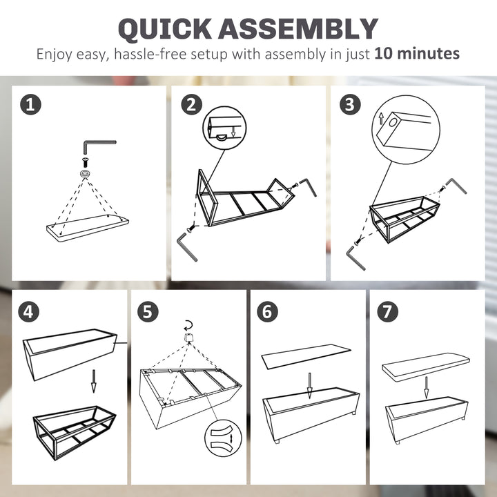 HOMCOM 44 Inches Ottoman with Storage, Lid, Legs, Corduroy End of Bed Bench for Living Room, Bedroom, Entryway, Light Grey