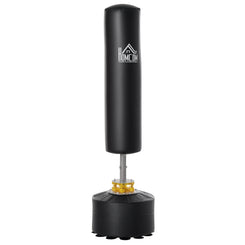 Soozier Freestanding Boxing Punch Bag Stand, Height Adjustable, with Fillable Base, Absorption Springs, Suction Cups