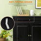 HOMCOM Modern Sideboard Cabinet, Buffet Cabinet with 2 Drawers and Adjustable Shelves, Buffets Tables for Dining Room, Black