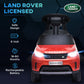 Qaba 2 in 1 6V Land Rover Licensed Electric Car for Kids, Sliding Car with Music Horn Headlights, for 18-60 Months White