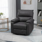 HOMCOM Recliner Chair, Manual Reclining Chair with Footrest, Padded Seat for Living Room, Bedroom, Study, Dark Grey
