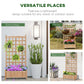 Outsunny 24" x 12" x 49" Raised Garden Bed with Trellis Board Back & Strong Wooden Design & Materials
