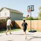 Soozier Basketball Hoop Outdoor, 4.4-10ft Portable Basketball Goal with Wheels and 44.5" Backboard, for Teenagers Youth Adults