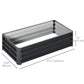 Outsunny Galvanized Raised Garden Bed, Outdoor Planter Box for Vegetables, Flowers, Herbs, 4' x 2' x 1', Grey
