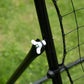 HOMCOM Volleyball Rebounder Net Football Training Aid Kickback Target Play Black