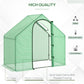 Outsunny 6 x 3.3 x 5.5ft Walk-in Garden Greenhouse with Door & Top Window, Portable Mini Greenhouse for Plants Flowers Herbs Tomatoes, Outdoor Hot House Growing Tent with Steel Frame & PE Cover