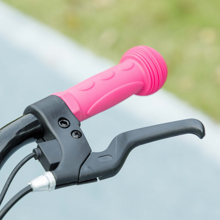 Soozier Foldable Electric Scooter for Kids Ages 6-14, with Seat and 2 Adjustable Heights, Max 6km Range & 12km/h, Orange