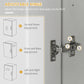 HOMCOM 72" Storage Cabinet, Freestanding Kitchen Pantry Cabinet with 4 Doors, Drawer and 3 Adjustable Shelves, White