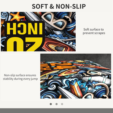 Soozier Soft Plyo Box,  3-in-1 Plyometric Box,  Non-Slip Jump Box for Conditioning and Strength Training, 24" x 20" x 16"