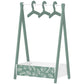 Qaba Kids Clothing Rack with Storage Shelf, Hangers, for Nursery Room, Living Room, Playroom, Pink