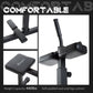 Soozier Adjustable Seated Calf Raise Machine, Steel Leg Press Machine, Strength Training Gym Equipment for Legs, Waist And Arms, Black