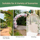 Outsunny 7Ft Outdoor Garden Arbor, Wedding Arch for Ceremony, Trellis with Scrollwork Design, Ideal for Climbing Vines and Plants, Black