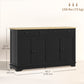 HOMCOM Modern Sideboard, Buffet Cabinet with Storage Drawers, Adjustable Shelves for Living Room, Dining Room, Entryway, White