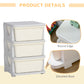 Qaba 3 Tier Kids Toy Organizer and Storage Bins with 3 Plastic Drawers, Blue