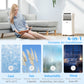 HOMCOM 10,000BTU Mobile Portable Air Conditioner with Cooling, Dehumidifier, 2 Speed Fans, 24-Hour Timer for Bedroom, White
