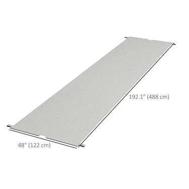 Outsunny 2 Pcs UV Protection Pergola Replacement Canopy, Pergola Shade Cover, Easy to Install, for 10' x 10' Pergola, Light Grey