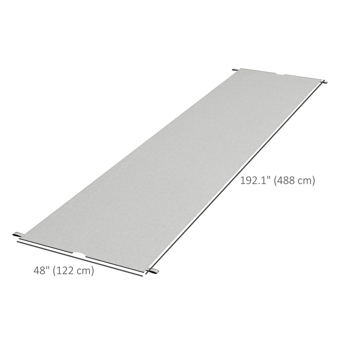 Outsunny 2 Pcs UV Protection Pergola Replacement Canopy, Pergola Shade Cover, Easy to Install, for 10' x 10' Pergola, Light Grey