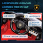 Qaba 12V Lamborghini Huracan Licensed Kids Electric Car with Remote Control, Spring Suspension, Transport Wheels, Yellow