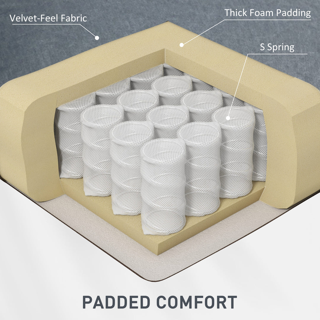 HOMCOM Manual Recliner Chair with Vibration Massage, Reclining Chair for Living Room with Side Pockets, Dark Grey