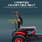 Aosom Pedal Go Kart for Kids, Pedal Car with Adjustable Bucket, Handbrake, 4 Rubber Wheels Powered Ride, White