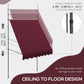 Outsunny 6.5' x 4' Manual Retractable Awning, Non-Screw Freestanding Patio Awning, UV Resistant, for Window or Door, Wine Red
