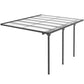 Outsunny 10' x 10' Outdoor Hardtop Pergola Gazebo with Adjustable Height, Aluminum Pergola with Polycarbonate Roof, UV Protection, Grey