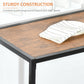 HOMCOM Dining Table Set, Industrial Dining Set for 2, Kitchen Table and Chairs for Small Space, Dining Room Table with Chairs