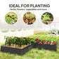 Outsunny Steel Raised Garden Bed, Set of 5 Large Box Planters for Outdoor Plants Vegetables Flowers Herbs, 8x8x1ft, Green
