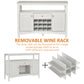HOMCOM Modern Kitchen Buffet Bar Cabinet Storage Sideboard Dining Server with Drawer & 12-Bottle Wine Rack for Living Room, Espresso