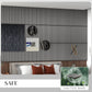 HOMCOM 24"x24" Wood Panels for Wall, 4 Pack Acoustic Panels, Sound Absorbing Slat Wall For Interior Wall Decor, Home, Grey