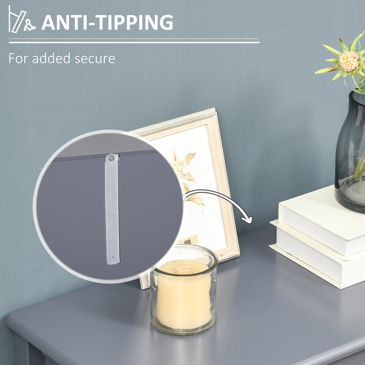 HOMCOM Kitchen Sideboard, Glass Door Buffet Cabinet, Bathroom Storage Cabinet with Adjustable Storage Shelf for Dining Room, Living Room, White