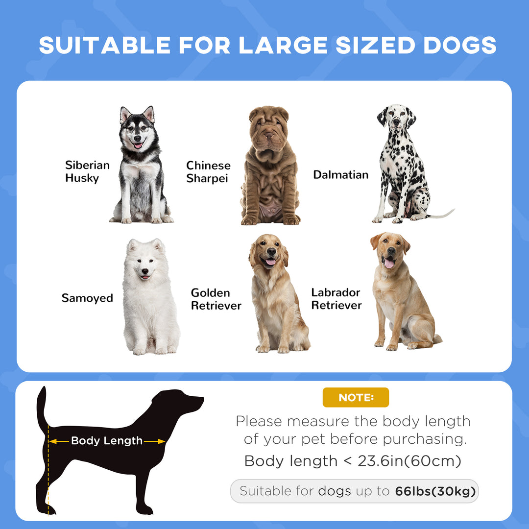 Pawhut Large Elevated Dog Bed 6.2" L X 29.9" W 36.2" H Foldable Outdoor Cat Dog Canopy Cot w/ Carry Bag Grey