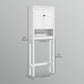 HOMCOM 3-Tier Over Toilet Storage Unit Washing Machine Cabinet Dryer Cabinet with Adjustable Shelf for Bathroom, Laundry