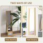 HOMCOM 15" x 62" Full Length Mirror for Bedroom, Free Standing Dressing Mirror, Wall Mirror for Living Room, Grey