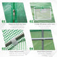 Outsunny 8'x6.6'x6.6' Heavy Duty Walk-in Greenhouse Garden Tunnel Hot House Outdoor Flower Vegetable Growth Warm House Roll Up Door, Windows, Steel