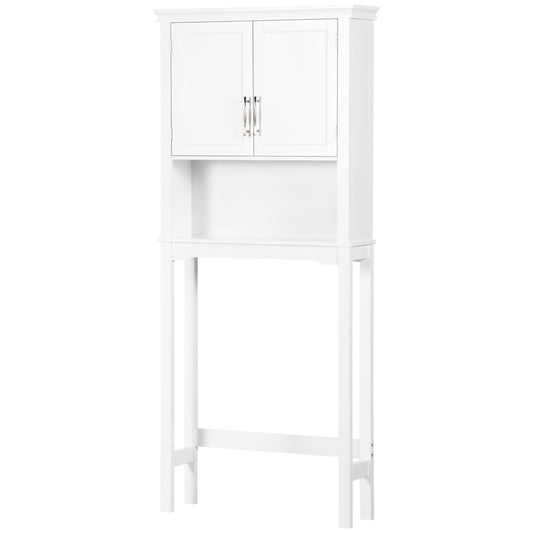 kleankin Over the Toilet Storage, Bathroom Cabinets Over Toilet, Cabinet Above Toilet with Doors and Shelves