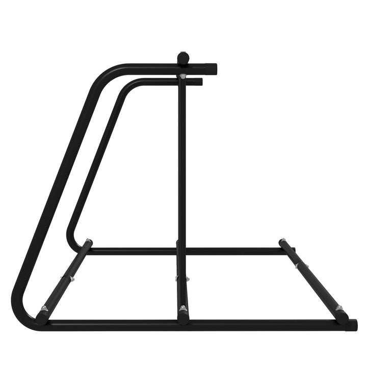 DURHAND All-Steel Bike Rack, 61" Bike Stand, 6-Bike Capacity, Dual-Side, for Garages Streets Yards Schools