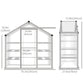 Outsunny 6.3' x 2.3' x 6.1' Outdoor Walk-in Greenhouse with 3-Tier Shelves, Garden Polycarbonate Green House Plants Flower Cold Frame with Aluminum Frame