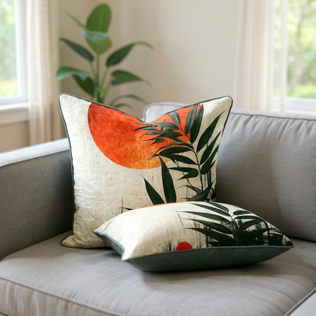 Nature & Landscape Designing Pillow In Square Collection