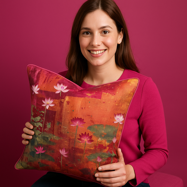 Floral & Botanical Collection Designing Pillow In Square