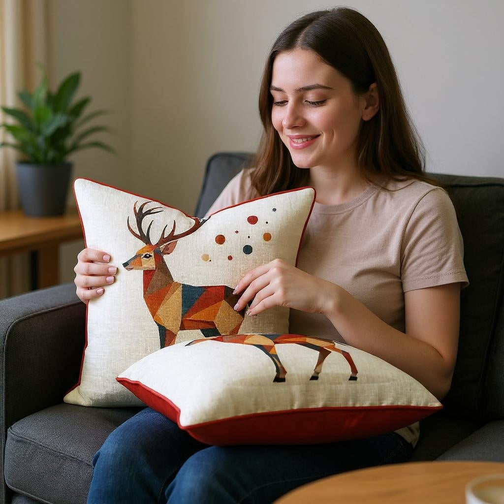 Animal Collection Designing Pillow In Square