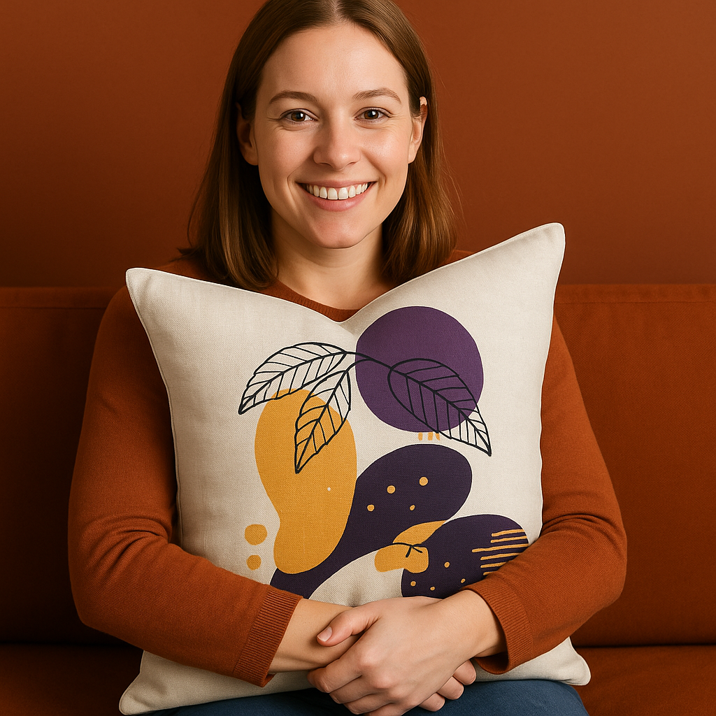 Floral & Botanical Collection Designing Pillow In Square