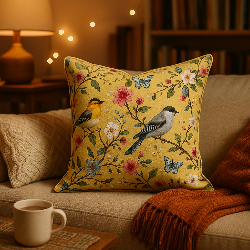 Floral & Botanical Collection Designing Pillow In Square