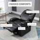 HOMCOM Power Lift Recliner Chair for Elderly, PU Leather Lift Chair with Footrest, Remote Control, Side Pockets and Cup Holders, Reclining Sofa for Living Room, Black