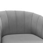 HOMCOM Fabric Armchair, Modern Accent Chair with Gold Metal Legs for Living Room, Bedroom, Home Office, Grey