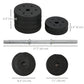 Soozier 66 lbs Adjustable Dumbbells Weight Set Dumbbell Hand Weight Barbell for Body Fitness Lifting Training for Home Office Gym, Black