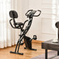 Soozier 3 in 1 Folding Exercise Bike, Foldable Stationary Bike with 8-Level Magnetic Resistance, Adjustable Seat, Black